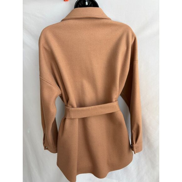 Phardi European Coat Camel Brown Belted Size EU 40 US sz M/L Classy Old Money - Picture 5 of 10
